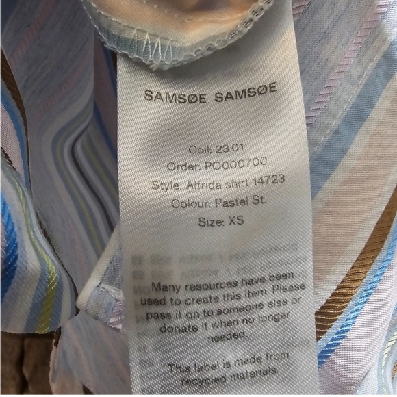 Samsoe Samsoe Alfreda Striped Shirt - Picture 9 of 11